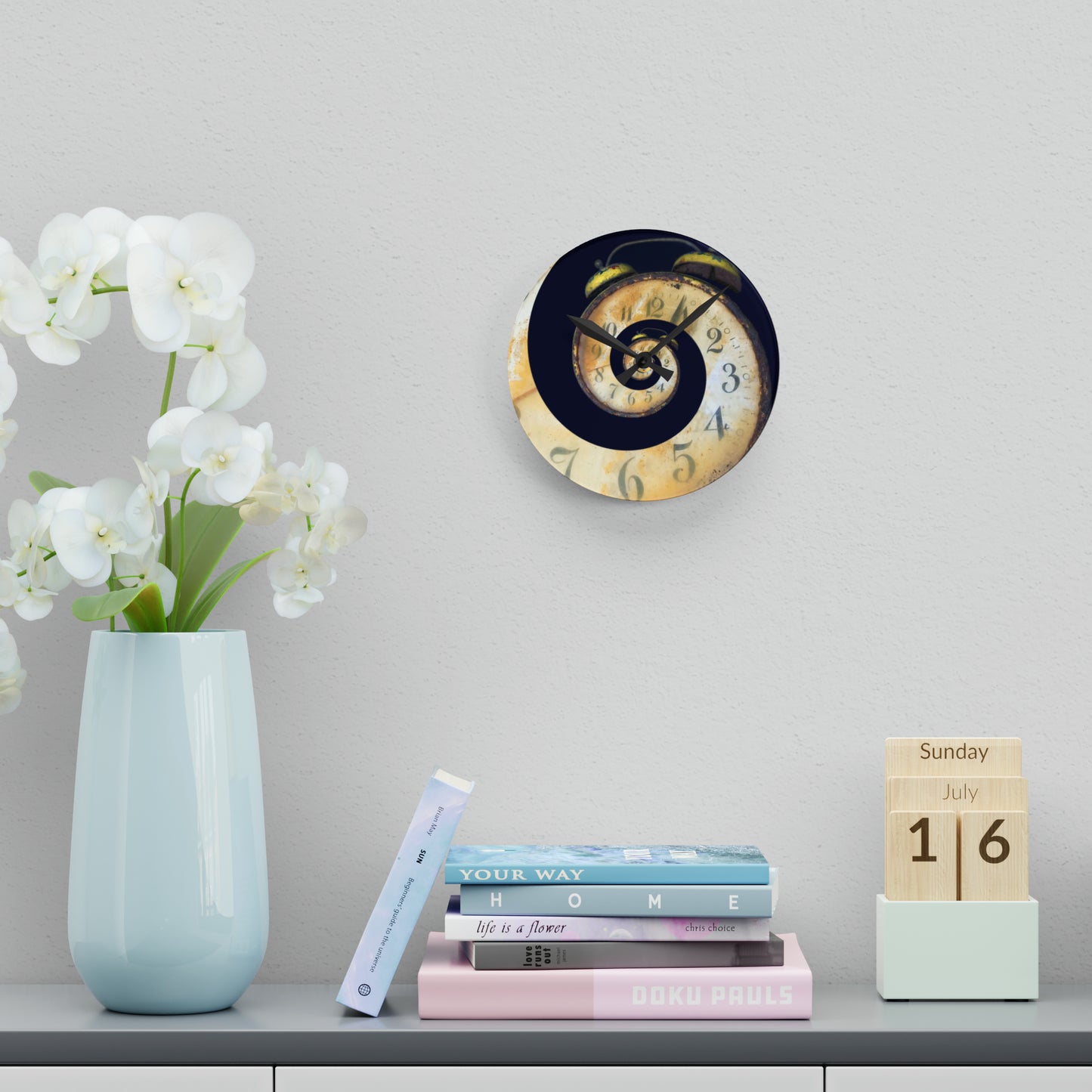 Spiral Wall Clock